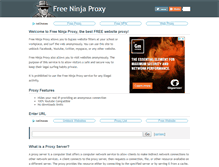 Tablet Screenshot of freeninjaproxy.com