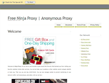 Tablet Screenshot of freeninjaproxy.info